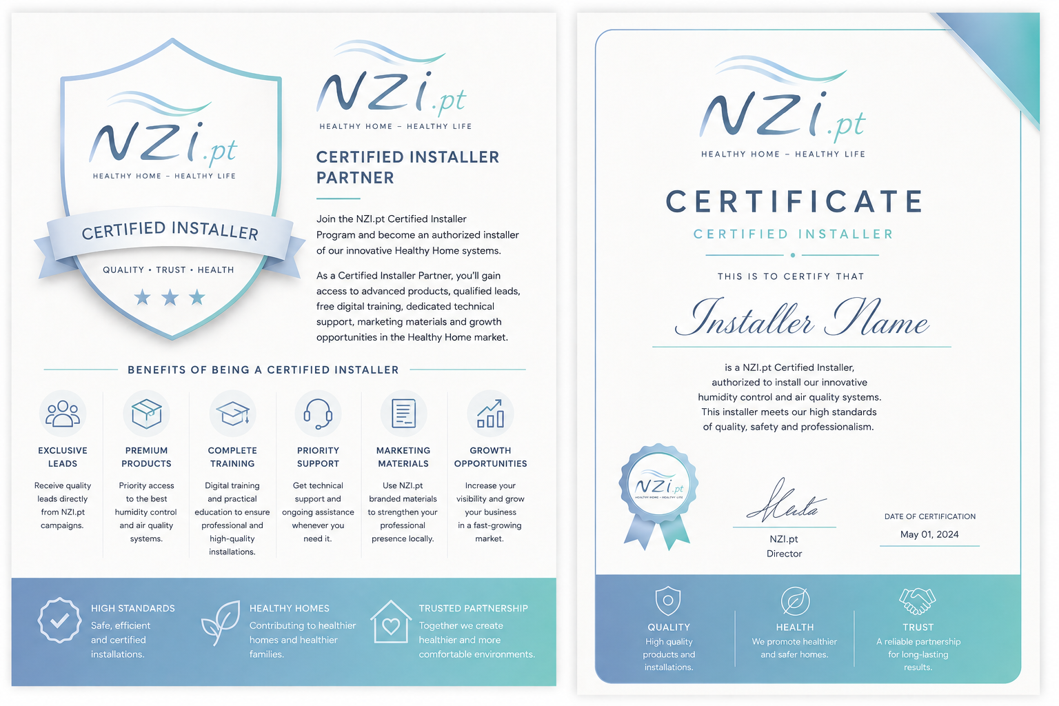 NZi.pt Certified Installer